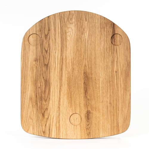 Gleitbrett für Thermomix Eiche Holz Unterlage Anti-Rutsch Untersetzer für TM5 und TM6 Unterstütze Massivholz Küchenzubehör