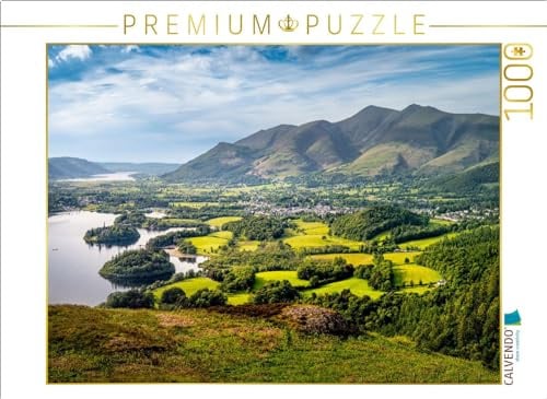 CALVENDO Puzzle Blick vom Catbells auf Keswick | 1000 Teile Lege-Größe 64 x 48 cm Foto-Puzzle für glückliche Stunden