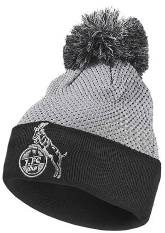 1. FC Köln Bommelmütze - 48 - New Era Wintermütze Mütze mit Bommel - Plus Lesezeichen I Love Köln