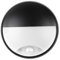 18W LED 4000K IP65 Flush Wall Lamp Semicircle Bulkhead Light Fitting with Motion Sensor PIR for Indoor, Outdoor, Bath, Office, Hallway, Corridor, Utility, Shed, Workshop, Black - Improved Version