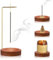 2-in-1 Räucherstäbchenhalter, Handgefertigte Holz Basis Räucherstäbchen Halterung Modernes Design mit Kegel Spule, 9 Loch Incense Holder Räuchergefäß für Home Office Decor Yoga Meditation (Rotbraun)