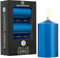 DECO EXPRESS Metallic Stumpenkerzen Set, 3er-Pack, Kerzen Lange Brenndauer, 30 Stunden, Geruchslos (Metallic Blau - 3er-Pack)