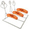 Grillwursthalter Aus Edelstahl, Hot Dog Grillhalter, Reative Spoof Würstchenständer Zum Stehen, Tragbar Hot Dog Bräter Rack, Hot-Dog-Grillwerkzeuge, Für Küche Outdoor-Camping-Kochen