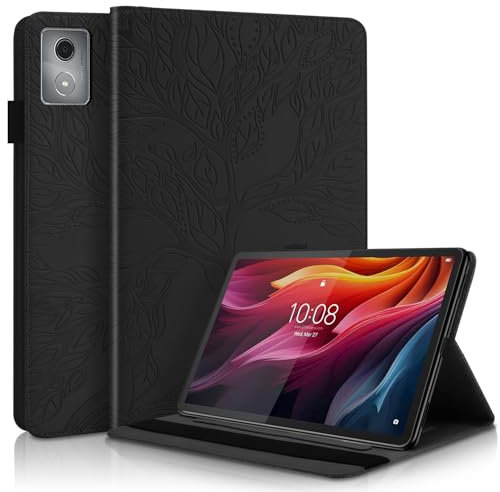 Vkooer Custodia per Lenovo Tab M11 Plus (11,5 pollici), K11 Plus, in pelle PU, con funzione leggio, per Lenovo Tab M11 Plus, tablet 2024, colore: Nero