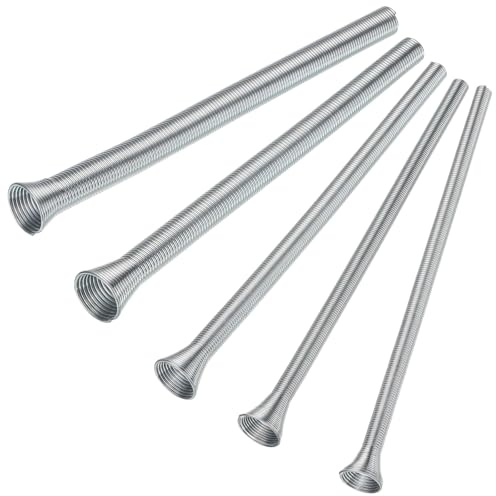 Eoppen Spring Tubing Benders Kit 1/4, 5/16, 3/8, 1/2 and 5/8 Inch 5 in 1 Tube Bender Set for Copper, Brass, Aluminum and Thin Steel Tube