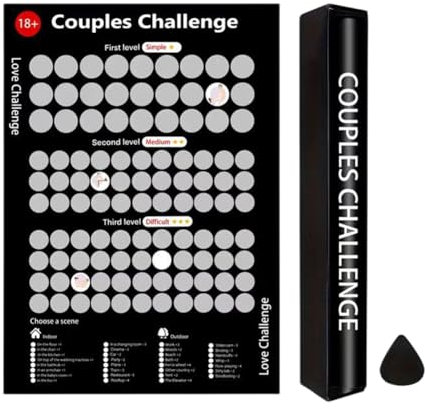 AVZYARDY 100 Date-Ideen zum Rubbeln, Poster, Schlafzimmer, Rubbelposter, Paar-Challenge, Date-Night-Ideen, 100 Dinge, die man zwischen Paaren unternehmen kann, Date-Night-Spiele, Jubiläums-