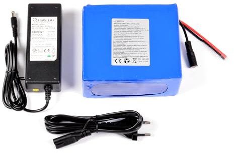 AFTERTECH PACCO BATTERIA PILA 24V 14000mAh 14Ah RICARICABILE AL LITIO 130x120x61mm 6s2p 25,2v E2C2