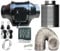 ZERO feel the dream 4 Inch Inline Fan and Carbon Filter Combo, Exhaust Fan with Speed Control, Humidity and Temperature Sensor, Hydroponics Grow Tent Ventilation Kit