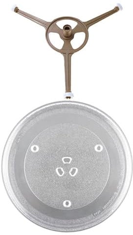 perfk Estabilizador de Plato Giratorio para microondas con Soporte, Resistente al Calor, Bandeja Multifuncional para hornos microondas para restaurantes