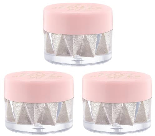 essence JELLY JEWELS glitter eyeshadow topper, Lidschatten, Nr. 01, Gold, sofortiges Ergebnis, intensiv, vegan, ohne Mikroplastikpartikel, Nanopartikel frei, ohne Parfüm, 3er Pack (3x4.2g)