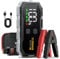 YUSMAN Booster Batterie Voiture 6000A, 12V Démarreur Voiture (Jusqu’à All Essence & 10L Diesel),Jump Starter avec Pinces de Sûreté Intelligentes,QC3.0, Lampe à LED, Grand Écran LCD