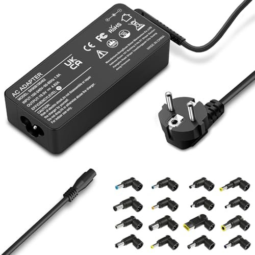 Chargeur Universel 90W Ordinateur Portable Compatible avec Lenovo Dell HP Acer ASUS to Shiba Sam Sung Notebook Ultrabook,Alimentation avec 16 Embouts(Non Compatible avec Type C)