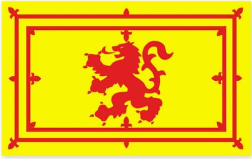 Großer Aufkleber mit Löwen-Flagge