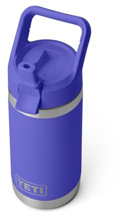 YETI Rambler Jr. 12 oz Kids Bottle, with Straw Cap, Ultramarine Violet