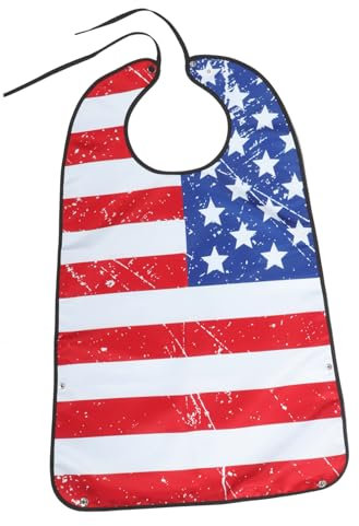 PERSELOSO Entwöhnungslätzchen Alle Lätzchen Zum Füttern Essen Zubehör Lätzchen Schnuller Attrappen Dampfer Tasche Spieße Getränke Blau Einstellbar Wischt Liege Geschäft Polyester