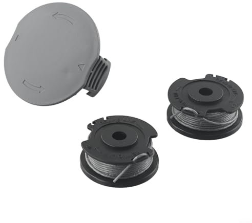 HavenDomicile For Bosch Grass Trimmer Line 4M Cord And Spool Cover Set ABS Material For Easy Grass Cut Models No Tools Required