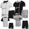 hermet Pigiama JUVE Maglietta e Pantaloncini Abbigliamento Tifosi Juventus FC Pigiami Estivi Bianco Nero Tifosi Juventini PS 30064-30065