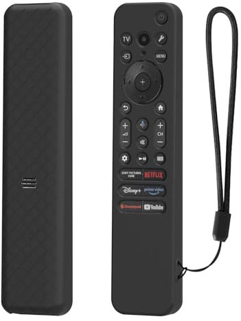 FTRONGRT Cover Compatibile con Sony RMF-TX910U / RMF-TX920U, Ultrasottile e Leggero, Anticollisione Custodia Protettiva per Telecomando in Silicone. Nero