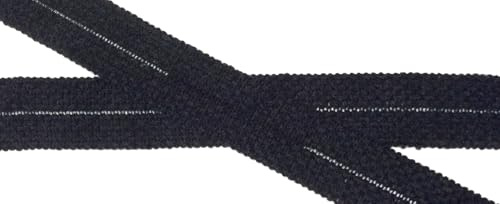 Generisch 5 m Wolltresse Einfassband für Walkstoffe anthrazit 35 mm