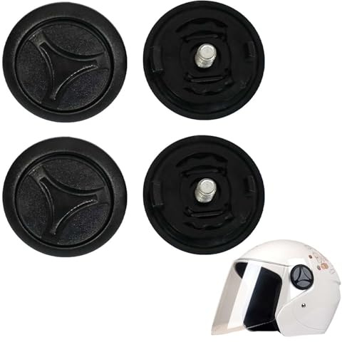 4er-Set Visierhalterung für Motorradhelme – Universal Helm-Visier Ersatzteil-Set (4,9 cm) – Robuste Visierschrauben & Schildschloss Set
