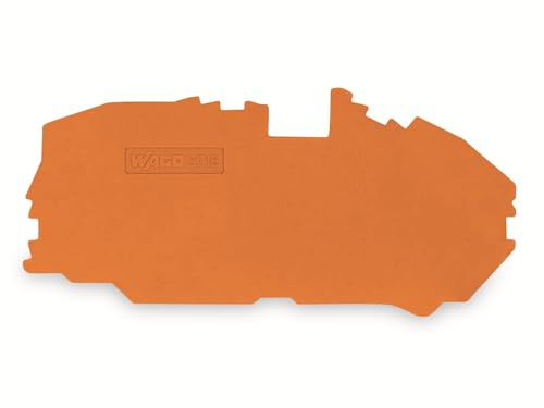 TOPJOB®S end/intermediate plate; for 2016-76xx series terminal blocks; 1.0 mm wide; orange