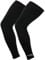 Brisk cycling leg warmer thermal knee running compression black (Black, S/M)