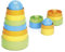 Green Toys 8668079 Stapelspiel, Stapelturm, Babyspielzeug, Motorikspielzeug, nachhaltiges Lernspielzeug für Babys und Kleinkinder ab 6 Monaten, 8-teilig
