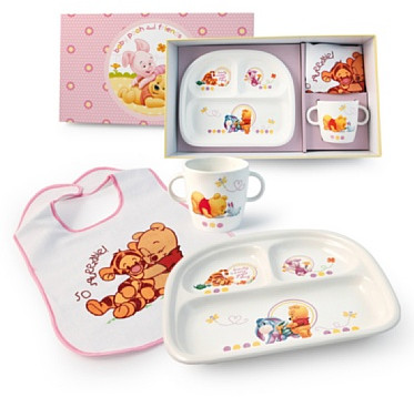 Egan Ensemble de Voyage pour Enfant Winnie l'ourson Rose