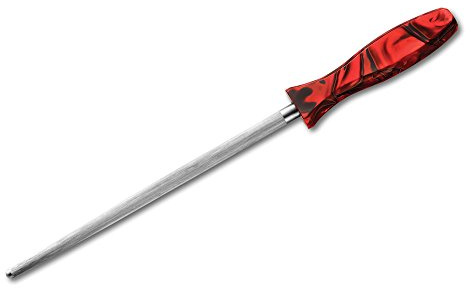 Lamson 59900 Fire Sharpening/Honing Steel, 10 Inches, Stainless Steel