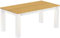 Esstisch Rio Classico 180x90 cm Eiche hell Weiß Holz Pinie Massivholz Esszimmertisch Echtholz ausziehbar vorgerichtet für Ansteckplatten Brasilmöbel