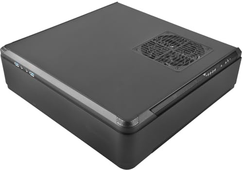 SilverStone SST-FTZ01B-E - Custodia per computer Gaming Mini-ITX ad alta velocità Fortress, alimentatore ATX opzionale, nero