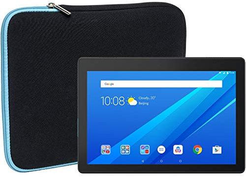Slabo Funda Universal para Lenovo Tab E10 Funda Protectora de Neopreno - Turquesa/Negro