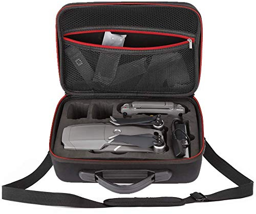 GENORTH Tragetasche für DJI Mavic 2 Pro/Mavic 2 Zoom, passend für Drohne, Batterien, Controller, Ladegerät, Propeller und Zubehör, Schwarz