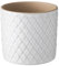 My- Stylo Collection White Small Round Garden Plant Pot, Temperature Resistant, Lightweight, Indoor/Outdoor, Height: 10 cm, Diameter: 11 cm, Stoneware