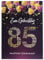 Libetui Cards Liebevolle Glückwunschkarte 85 Geburtstag Geburtstagskarte 85 Größe A5 Karte Nummer 85 Pink Lila Karte zum 85. Geburtstag