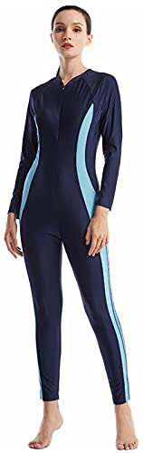 WOWDECOR Modest One Piece Swimsuits for Women Girls Full Coverage Burkini