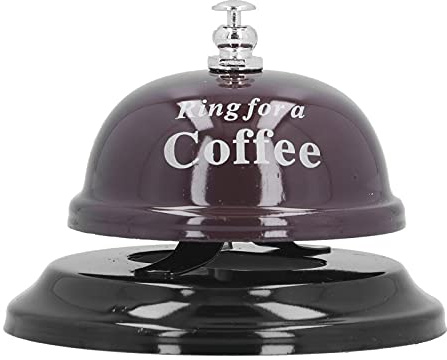 Call Bell, Classic Bell‑shaped Restaurant Ring for Bar/Diet Bar/coffee Shop/restaurant(black)