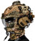 AQzxdc FAST Paintball Helmet Sets, with Tactical Headset and Telescope Model, Visor & Goggles, Flashlight, Signal Flashing Light, NVG Mount, for Airsoft Shooting And Hunting Game Bbs,BE C
