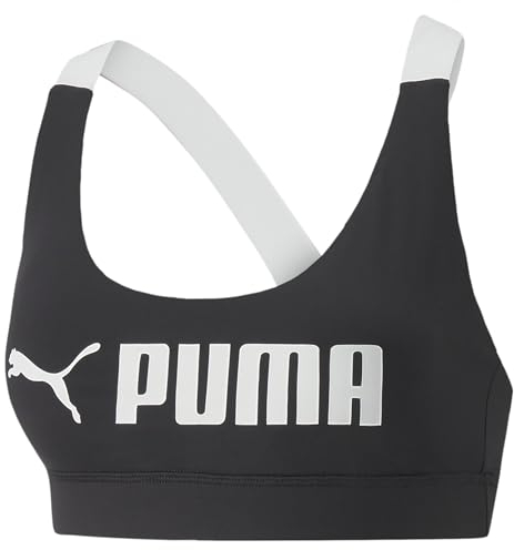 PUMA Damen Mid Impact Fit BH Unterwäsche Top (1 Stück)