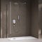 doporro Box Doccia Walk-In 70x70cm, Parete Doccia Anticalcare in Cristallo Trasparente da 8mm con Braccio Sostegno Telescopico in Acciaio BremenL01K MMBR3
