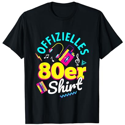 Offizielles 80er Shirt 80's 1980 Achtziger DJ Klassiker 80's T-Shirt