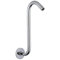 12'' Shower Head Extension Arm with Flange, Voolan S Shaped Shower Head Riser Pipe, Stainless Steel Long Goose Neck Curve Standard 1/2 Connection, Chrome