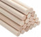 Lot de 20 chevilles rondes en bois de 9,5 mm x 30 cm pour loisirs créatifs, macramé, bâtons en bois dur brut pour loisirs créatifs, travaux manuels, support de gâteaux à étage et baguettes de ruban de