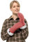 Jack Wolfskin Damen Highloft Knit Mitten W Handschuh, Red Coral, M