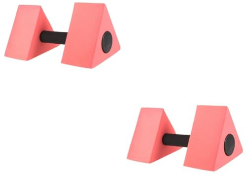BESPORTBLE 2 Piezas mancuernas de agua barra de mano de agua red de Futbol pesas de agua para hacer ejercicio en la piscina pesas de agua pesas triángulo juego de mancuernas ropa de deporte