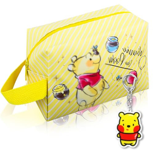 Borsa Cosmetica da Viaggio Winni, Trousse Trucchi Ragazza Con Portachiavi, Astuccio Bambina Trousse Trucchi Bambina Borsa da Toilette Viaggio