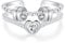 MYBELLNA Spinner Ring für Frauen Mama 925 Sterling Silber Fidget für Angst für Frauen ADHS Autismus Stress Entlastung für Muttertag Geschenk (Spinner Ring-2, Anpassbar)