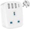 MyTravelPal® UK to India Travel Adapter with USB-C | UK Safety Standards | India, Sri Lanka, Nepal Adapter | Type D Indian Plug Adaptor