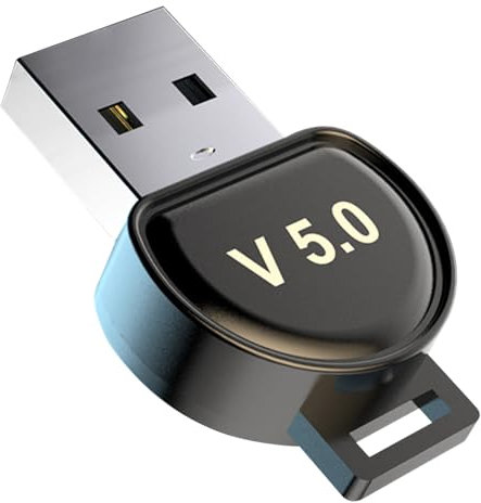 Greatzer Adattatore Bluetooth 5.0 USB Trasmettitore Audio, Dongle per Chiamata Vocale da PC, Plug & Play, Supporta MAC OS/Windows/Linux, Nero