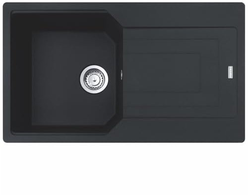 Franke UBG611-86MB Urban 1.0 Bowl FraGranite Reversible Matt Black Kitchen Sink